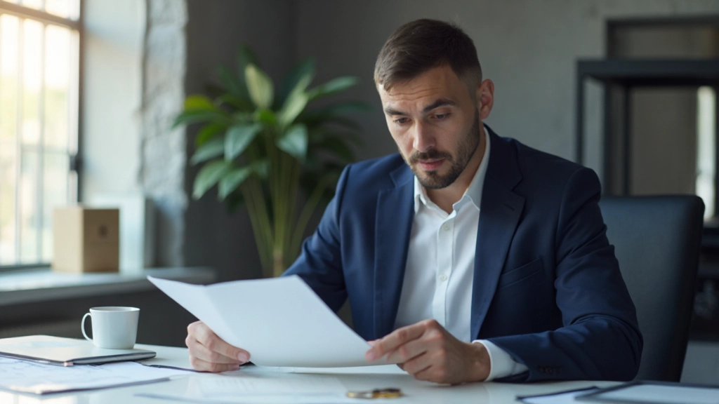 Профессиональный финансовый консультант анализирует инвестиционный портфель на современном рабочем столе